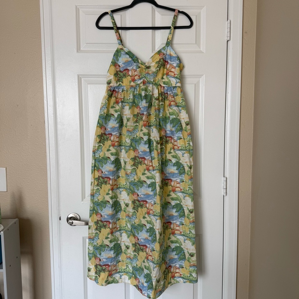 Abercrombie Sweetheart Babydoll Maxi Dress Medium Petite - Picture 6 of 15
